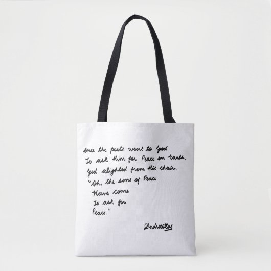 Toen gingen de dichters naar God Tote Bag (Voorkant)