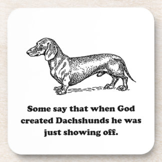 Toen God Dachshunds Creëer Onderzetter