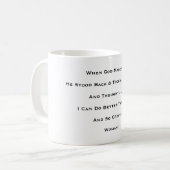 "Toen God de man maakte" Koffiemok (Voorkant links)