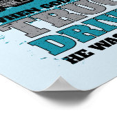 Toen God de vrachtwagenchauffeurs Creëer Poster (Hoek)