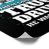 Toen God de vrachtwagenchauffeurs Creëer Poster (Hoek)