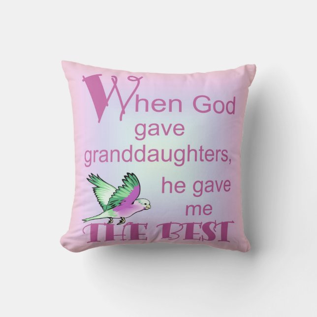 Toen God kleindochters© kussens gaf (Voorkant)