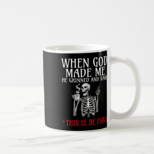 Toen God mij gemaakt had, lachte Hij en zei dat di Koffiemok