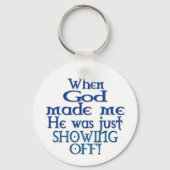 Toen God mij Humor maakte Sleutelhanger (Achterkant)