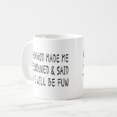 Toen God mij maakte Koffiemok (Voorkant links)