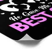 Toen God Moms maakte, gaf hij me de beste moeders Poster (Hoek)