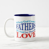 Toen God vaders Creëer Tweekleurige Koffiemok (Links)
