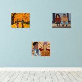 Toen Hakeem met Sade Art Print Set (Houten vloer)