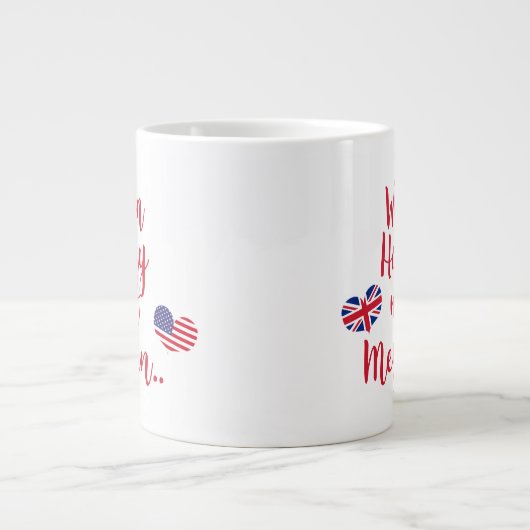 Toen Harry Meghan ontmoette | Fun Royal Wedding Grote Koffiekop (Voorkant)