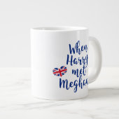 Toen Harry Meghan ontmoette | Fun Royal Wedding Grote Koffiekop (Voorkant rechts)