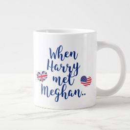 Toen Harry Meghan ontmoette | Fun Royal Wedding Grote Koffiekop