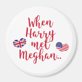 Toen Harry Meghan ontmoette | Fun Royal Wedding Magneet