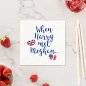 Toen Harry Meghan ontmoette | Fun Royal Wedding Servetten (Insitu)