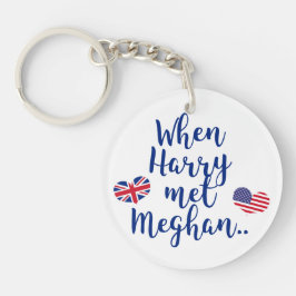 Toen Harry Meghan ontmoette | Fun Royal Wedding Sleutelhanger
