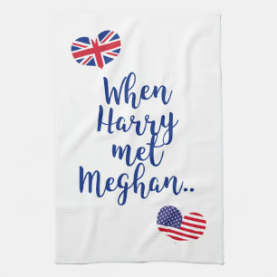 Toen Harry Meghan ontmoette   Fun Royal Wedding Theedoek