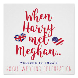 Toen Harry Meghan ontmoette | Gepersonaliseerd kon Perfect Poster