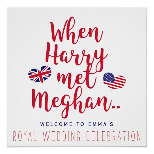 Toen Harry Meghan ontmoette | Gepersonaliseerd kon Perfect Poster (Voorkant)