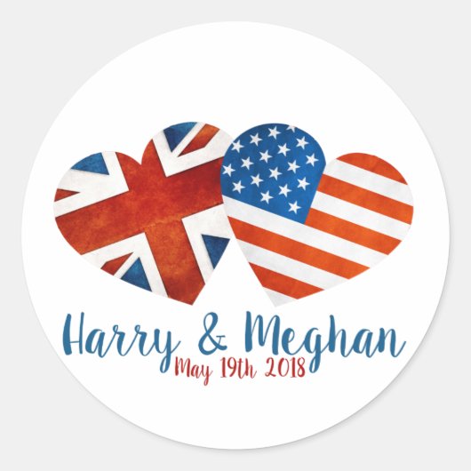 Toen Harry Meghan ontmoette Ronde Sticker (Voorkant)