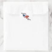 Toen Harry Meghan ontmoette Ronde Sticker (Tas)