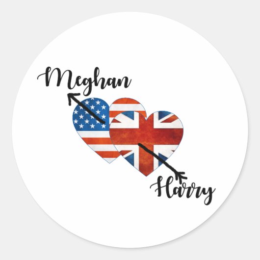 Toen Harry Meghan ontmoette Ronde Sticker (Voorkant)