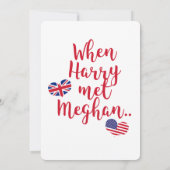 Toen Harry Meghan ontmoette | Uitnodiging voor kon (Achterkant)