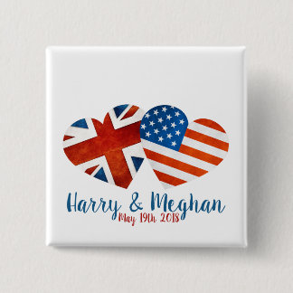 Toen Harry Meghan ontmoette Vierkante Button 5,1 Cm
