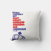 Toen Harry met Meghan Royal Wedding Quirky Merch k Kussen (Voorkant)