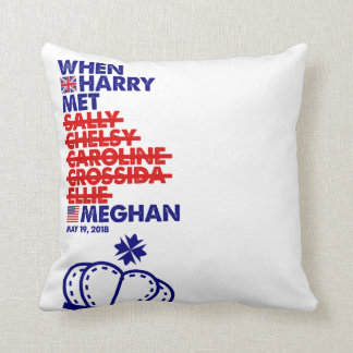 Toen Harry met Meghan Royal Wedding Quirky Merch k Kussen