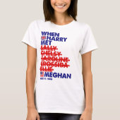 Toen Harry ontmoette Meghan Royal Wedding Quirky M T-shirt (Voorkant)