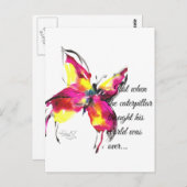 Toen hij dacht dat zijn wereld voorbij was... briefkaart (Voorkant / Achterkant)