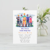 Toen ik Costume Birthday Party opgroeide Kaart (Staand voorkant)