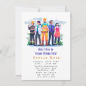 Toen ik Costume Birthday Party opgroeide Kaart (Voorkant)