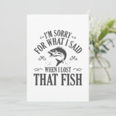 Toen ik die vis kwijt was bedankkaart (Staand voorkant)