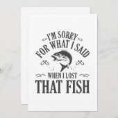 Toen ik die vis kwijt was bedankkaart (Voorkant / Achterkant)