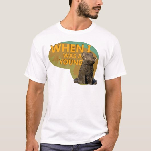 Toen ik een Jonge Warthog was. T-shirt (Voorkant)