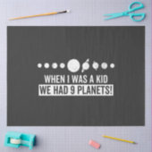 Toen ik een kind was met 9 planeten. tissuepapier (Craft)