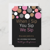 Toen ik je sip, zetten we Birthday party uit Kaart (Voorkant)