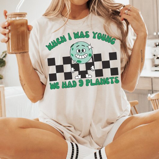 Toen ik jong was hadden we 9 planeten, Pluto Plane T-shirt