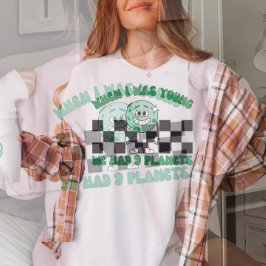 Toen ik jong was hadden we 9 planeten, Pluto Plane T-shirt