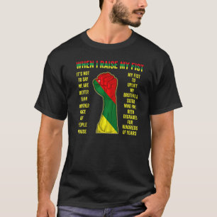 Toen ik mijn eerste Juntetiende zwarte geschiedeni T-shirt