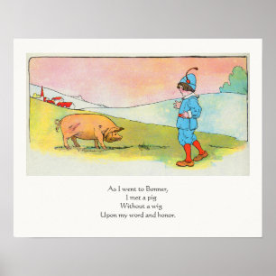 Toen ik naar Bonner ging ontmoette ik een varken - Poster