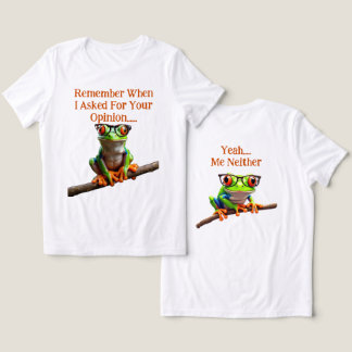 Toen ik om je mening vroeg Tri-Blend shirt