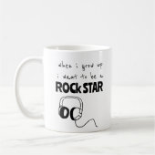 Toen ik op Rock Star Coffee Mok groeide (Links)