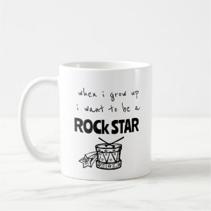 Toen ik op Rock Star Coffee Mok groeide