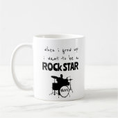 Toen ik op Rock Star Coffee Mok groeide (Links)