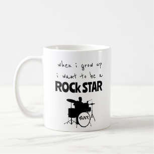 Toen ik op Rock Star Coffee Mok groeide