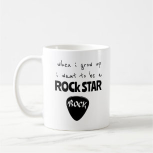 Toen ik op Rock Star Coffee Mok groeide