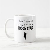 Toen ik op Rock Star Coffee Mok groeide (Links)