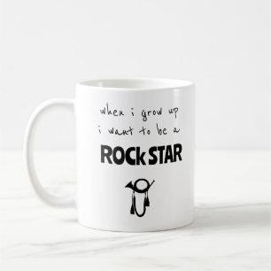 Toen ik op Rock Star Coffee Mok groeide