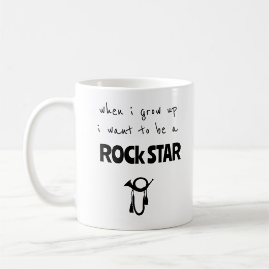 Toen ik op Rock Star Coffee Mok groeide (Links)